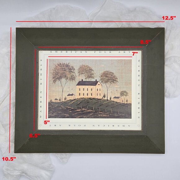 Rustic Farmhouse Wall Art – Framed Warren Kimble Print | American Folk Art - Picture 6 of 8